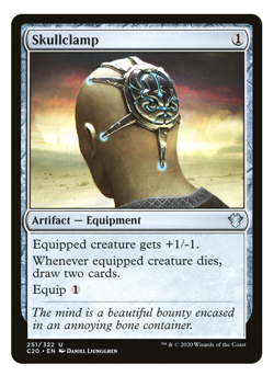 MTG - 1 x Skullclamp - Artifact Equipment - Commander 2020 (C20) - M/NM - Image 1
