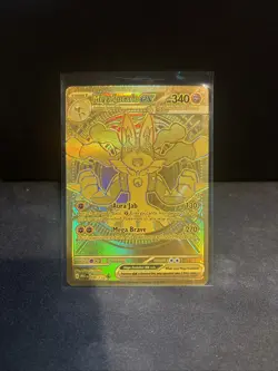 Mega Lucario Ex 188/132 Secret Rare Gold Pokemon Card Mint Condition - Image 1