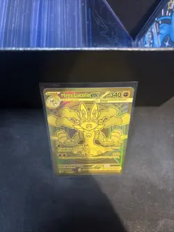 Mega Lucario Ex 188/132 Secret Rare Gold Pokemon Card Mint Condition - Image 5