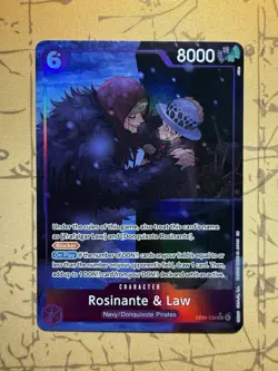 Rosinante & Law (Alternate Art) EB04-038 The Azure Sea's Seven Foil English - Image 1