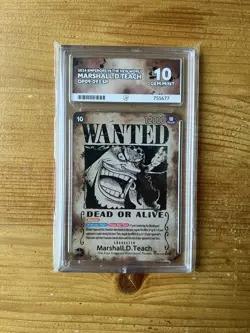One Piece Marshall D. Teach | OP09-093 | English | SR SP Wanted Poster | Ace 10 - Image 1