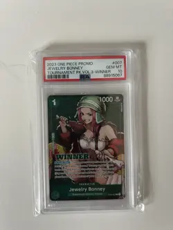 2023 One Piece Promo Jewelry Bonney Tournament Winner PSA 10 - Image 1