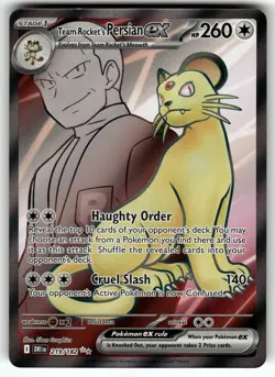 Team Rocket's Persian ex - 219/182 SV10: Destined Rivals NM Pokemon Card TCG - Image 1
