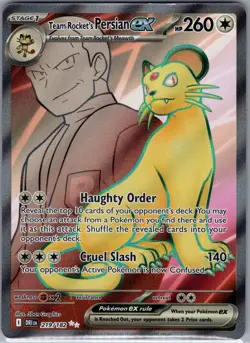 Team Rocket's Persian ex - 219/182 SV10: Destined Rivals - Pokemon Card - NM - Image 1