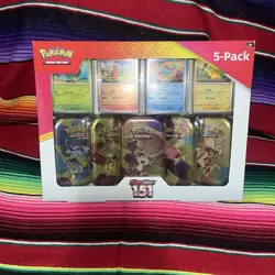 Pokemon TCG Scarlet & Violet 151 Mini Tins Costco Bundle, 5 Pack - Sealed - Image 1