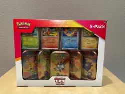 Pokemon TCG Scarlet & Violet 151 Mini Tins Costco Bundle, 5 Pack - Sealed - Image 1