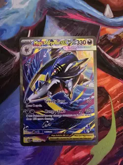 Pokemon TCG Mega Sharpedo Ex 127/094 SIR Phantasmal Flames English Pack Fresh - Image 1
