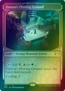 1x FOIL Ziatora's Proving Ground Alternate Art Streets of New Capenna NM MTG - Image 1
