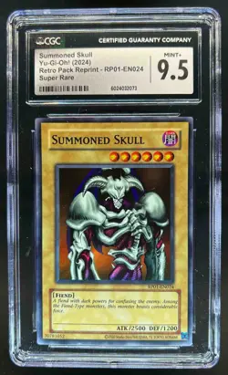 2024 Yu-Gi-Oh! Retro Pack 1 Summoned Skull Super Rare #RP01-EN024 CGC 9.5 - Image 1