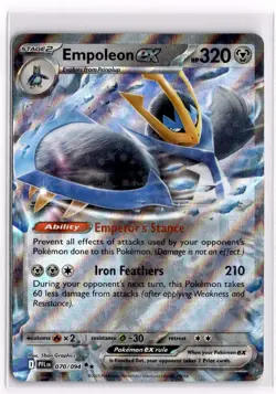 Pokemon Card Empoleon ex - 70/94 Double Rare ME02: Phantasmal Flames - Image 1