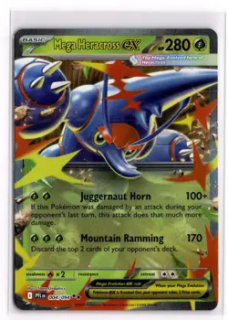 Pokemon Card Mega Heracross ex 4/94 Double Rare ME02: Phantasmal Flames - Image 1