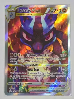 Lucario VSTAR SWSH291 Sword & Shield Promo Cards Holo Pokemon TCG & Bonus Card - Image 2