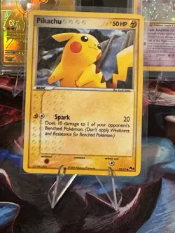 Pikachu Holo Common POP Series 4 SWIRL 013/017 Pokemon TCG Card - Image 1