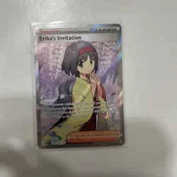 Pokemon TCG Erika's Invitation Scarlet & Violet Holo Ultra Rare Card 196/165 - Image 2