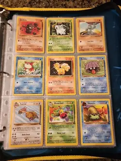 Pokemon Collection Binder Vintage Lot of Cards Holo Rares WoTC 1st Edition Etc - Image 4