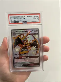 Pokemon TCG Naganadel GX SV63 Holo Ultra Rare Card PSA 10 - Image 3