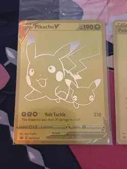 Pokemon Celebrations Pikachu V & PokeBall Gold Promos SWSH145 & SWSH146 - Sealed - Image 3