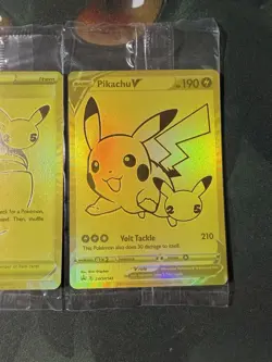 Pokemon Celebrations Pikachu V & Pokeball Gold Promos SWSH145&SWSH146 SEALED NM - Image 4