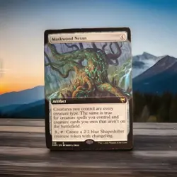 Foil Maskwood Nexus (Extended Art) Borderless Kaldheim MTG Rare - Image 1