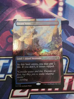 Steam Vents (Borderless) Lorwyn Eclipsed Foil - 0348 - NM - Ships Now! - Image 1