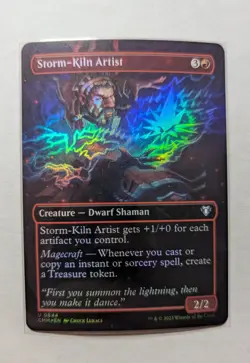 1x Storm-Kiln Artist Borderless Foils NM - CMM EDH Magic MTG x1 - Image 1
