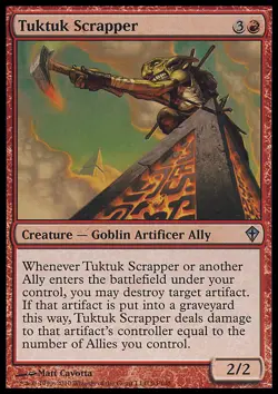 MTG Magic the Gathering Tuktuk Scrapper (94/151) Worldwake NM - Image 1