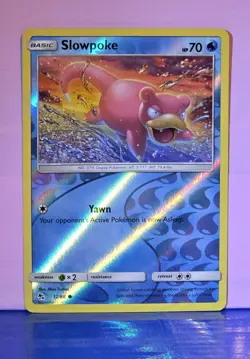 Slowpoke 12/68 Reverse Holo Common Hidden Fates Pokemon Card - Image 1
