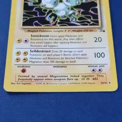 Pokemon Magneton 26/62 Fossil Regular Lightly Played *FREE SHIPPING* - Image 3