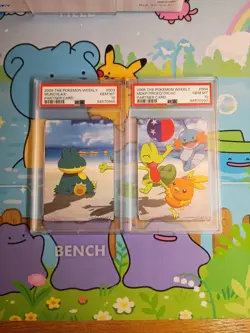 2005 Japanese Pokemon Weekly Sequential Partner Card Set Munchlax +++ - PSA 10 - Image 1