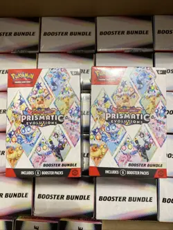 Pokemon Prismatic Evolutions (SV8.5) Booster Bundle CASE! 25 Bundles - 150 Packs - Image 2