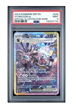 2024 POKEMON SSP EN-SURGING SPARKS SPECIAL ILLUSTRATION RARE HYDREIGON EX PSA 9 - Image 1