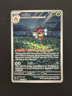 Pokemon TCG Ledian 144/142 SV07: Stellar Crown Illustration Rare Near Mint - Image 1