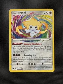 Pokemon TCG Jirachi 119/185 SWSH04: Vivid Voltage Amazing Rare Near Mint - Image 1