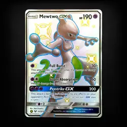 Pokemon TCG Hidden Fates: Shiny Vault Mewtwo GX #SV59/SV94 Shiny Holo Rare NM - Image 1
