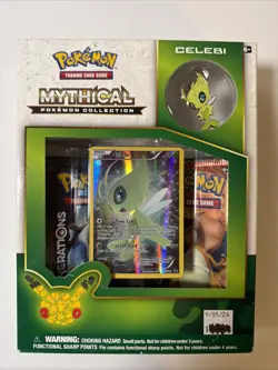 Pokemon Celebi Mythical Collection Box Generations 20th Anniversary - Sealed - Image 1