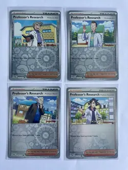 Pokemon Prismatic Evolutions Professor Program Set of 4 Near Mint - Image 1