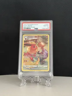 2022 POKEMON SWORD & SHIELD BRILLIANT STARS #TG01 FULL ART/FLAREON PSA 10 - Image 1