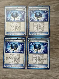 (x4) Team Plasma Ball 105/116 NM Uncommon Plasma Freeze 2013 Pokemon TCG - Image 1