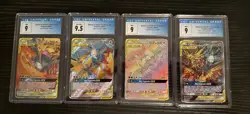 Pokemon CGC Graded TAG TEAM GX Lot Moltres Zapdos Articuno Hidden Fates Promos - Image 1