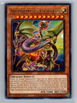 Yugioh - Archnemeses Eschatos VASM-EN053 Rare Valiant Smashers - NM - Image 1