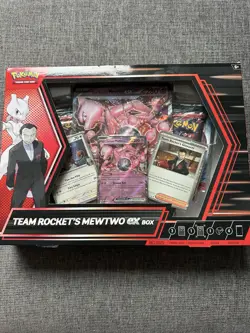 Pokemon TCG Destined Rivals Team Rockets Mewtwo EX Sealed Box Set - Image 1
