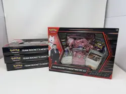 Pokemon TCG Destined Rivals Team Rockets Mewtwo EX Sealed Box Set - LOT OF 4 - Image 1