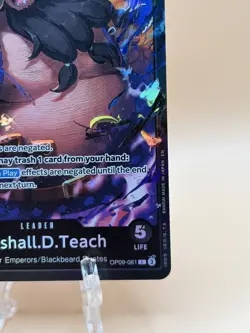 One Piece CCG Marshall.D.Teach OP09-081 Leader - English - NM - Image 5