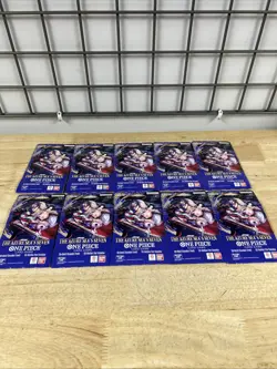 One Piece TCG: The Azure Sea's Seven Sleeved Booster OP-14 English x 10 Packs - Image 1