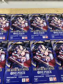 One Piece TCG: The Azure Sea's Seven Sleeved Booster OP-14 English x 10 Packs - Image 3