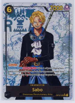 One Piece Sabo SEC Alternate Alt Art (Parallel) OP13-120 - English - Near Mint - Image 1
