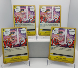 Thunder Bolt Playset - OP03-121 x4 - Starter Deck 20 - One Piece TCG English - Image 1