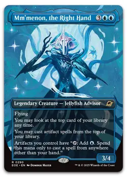 Mm'menon, the Right Hand (Borderless) #290 (NM) Edge of Eternities EOE Magic MTG - Image 1