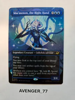 Magic MTG #0290 Mm'Menon, the Right Hand Foil NM Edge of Eternities Borderless - Image 1