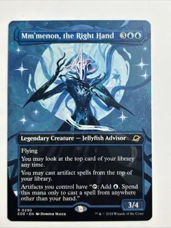 Mm'menon, the Right Hand (Rare Borderless) #290 Edge of Eternities MTG NM - Image 1